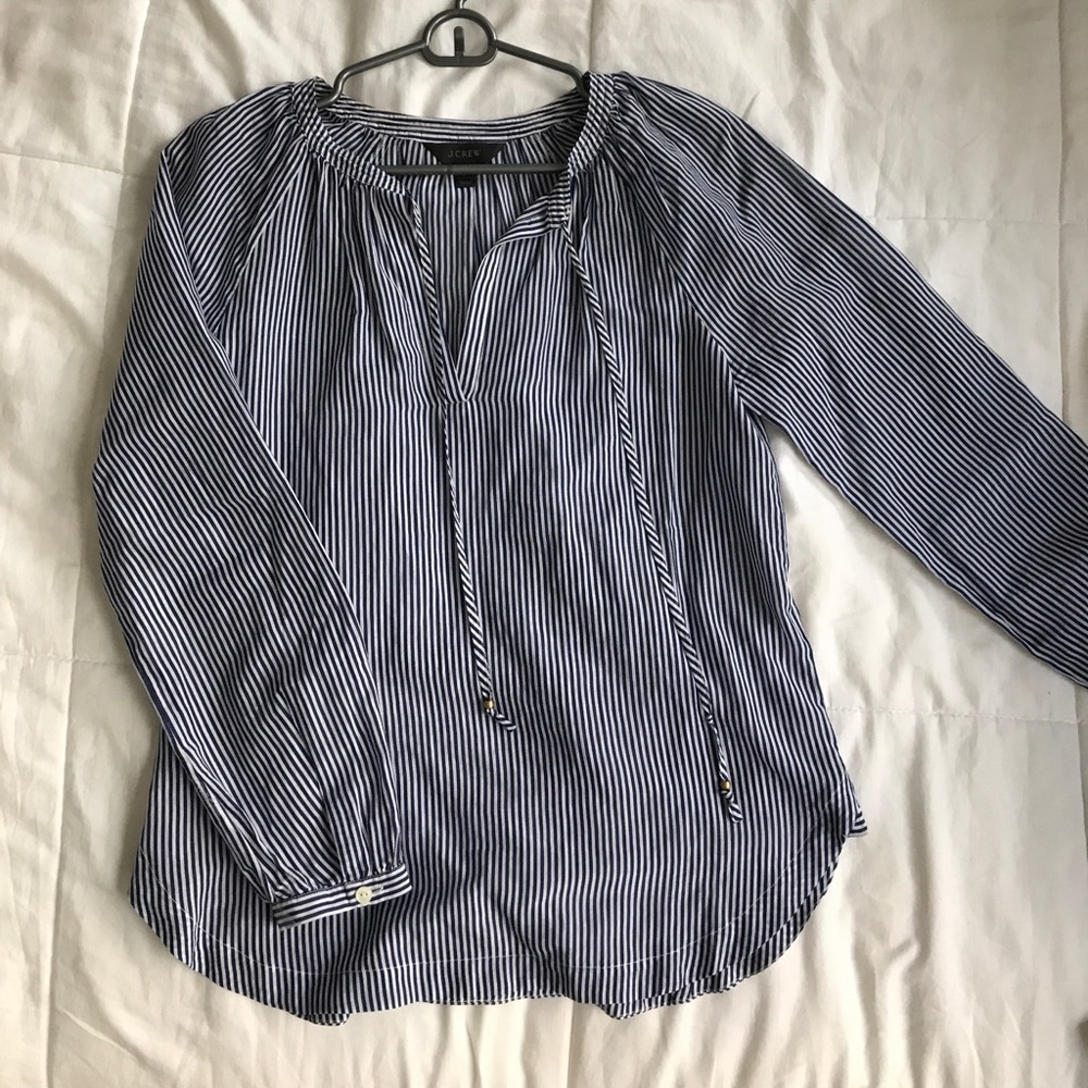 J. Crew long sleeve striped top