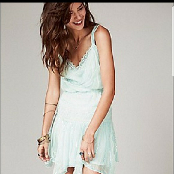 NEW FREE PEOPLE SEQUIN DRESS LG - Picture 1 of 3