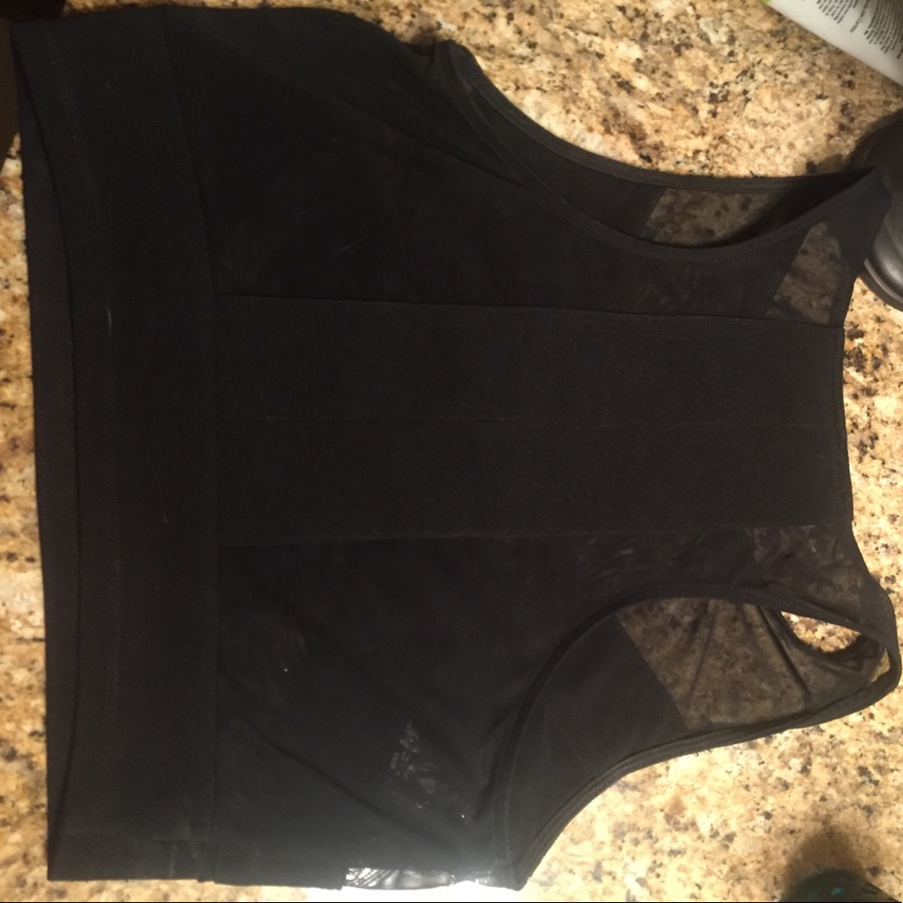 Urban outfitters Sparkle & fade mesh crop top - Picture 2 of 4