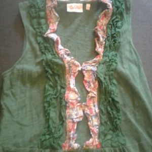 Emerald green Deletta top