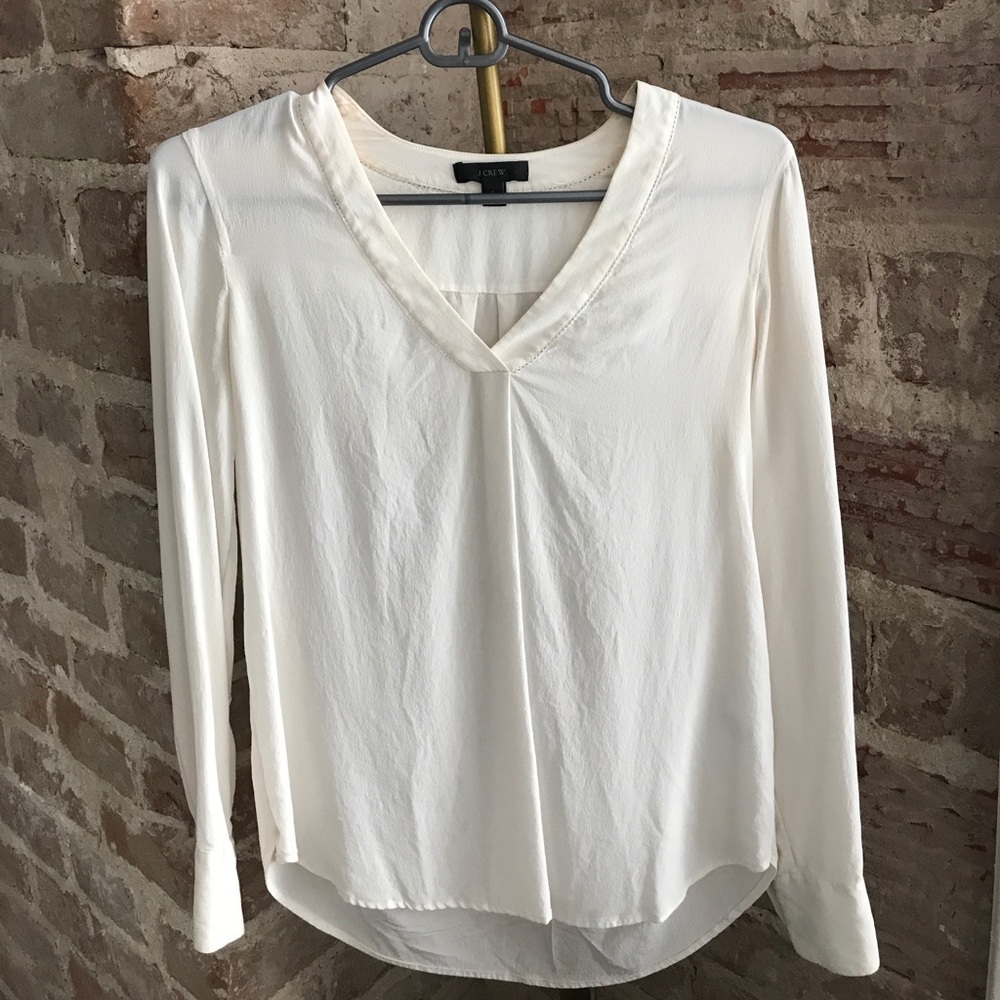 J. Crew silk top