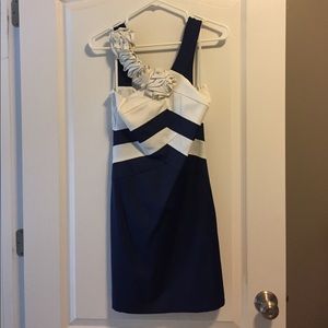 C. Luce navy & white dress. Size S. Worn once.