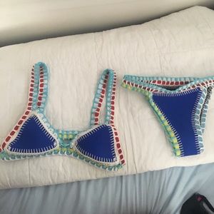 Blue Crochet Bikini