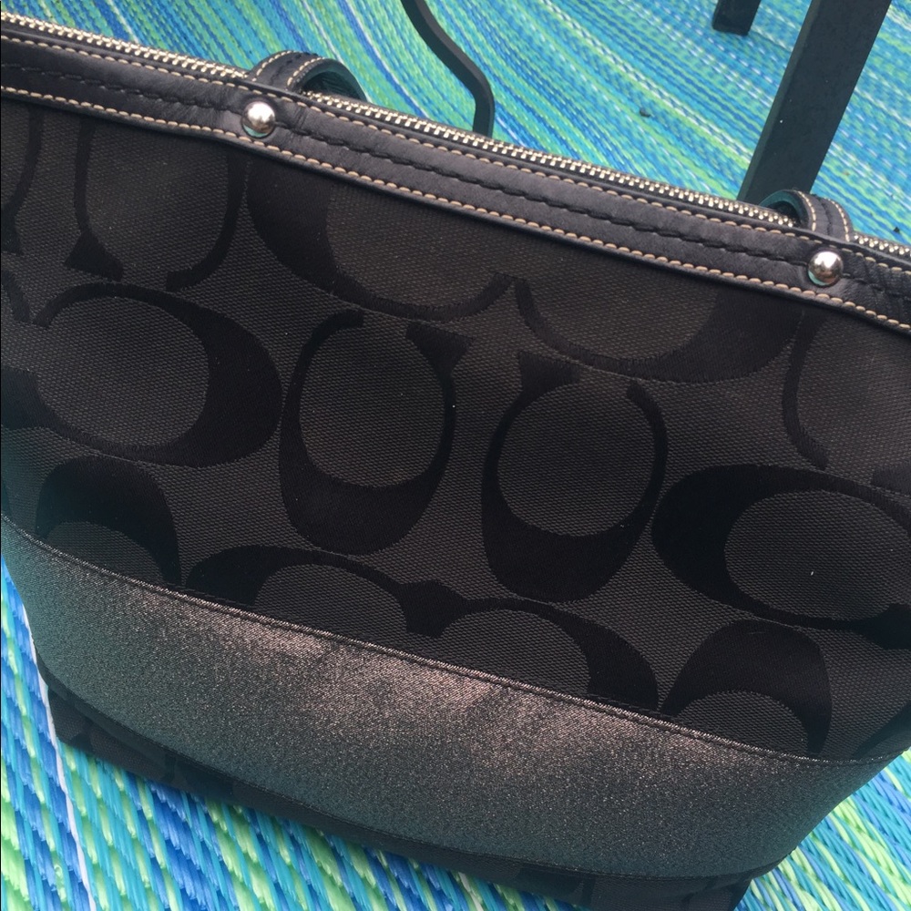 Coach Bag with sparkle band - Great for Holidays!