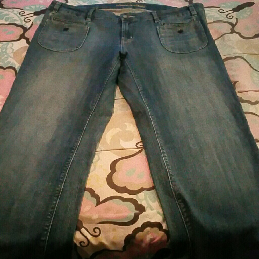 American Eagle Wide Leg Jeans Size 18