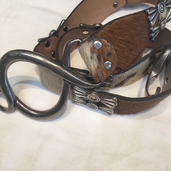 Bb Simon cowhide leather crystal bling size m belt main image 6