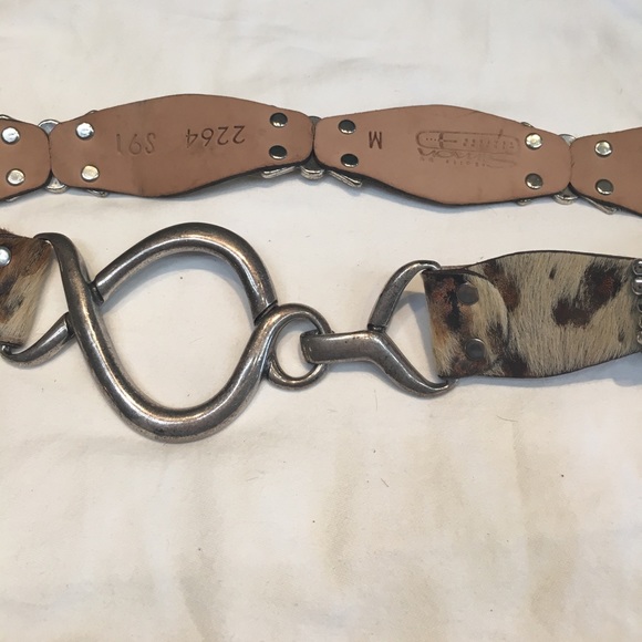 Bb Simon cowhide leather crystal bling size m belt main image 5