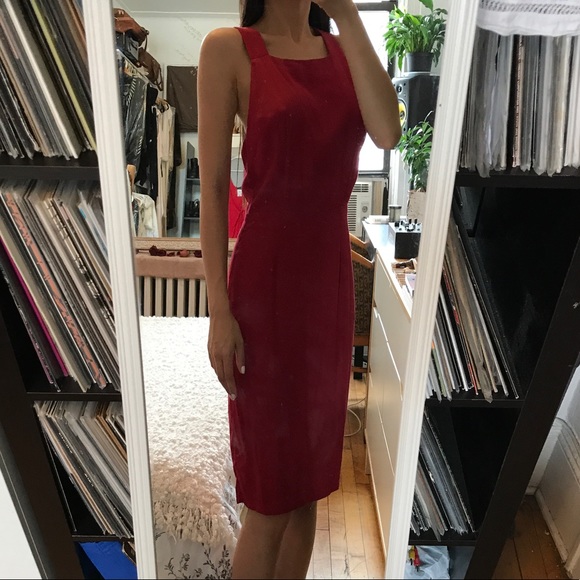 ❌SOLD❌ Reformation Chloe Red Crisscross Dress 2 - Picture 7 of 8