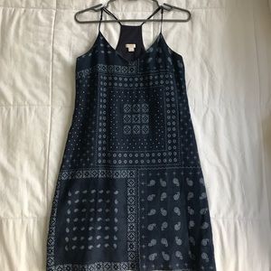 J. Crew navy Linen dress