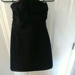 Denim tube top dress