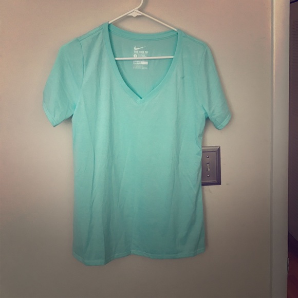 Nike Tops - Nike teal VNeck Dri Fit.