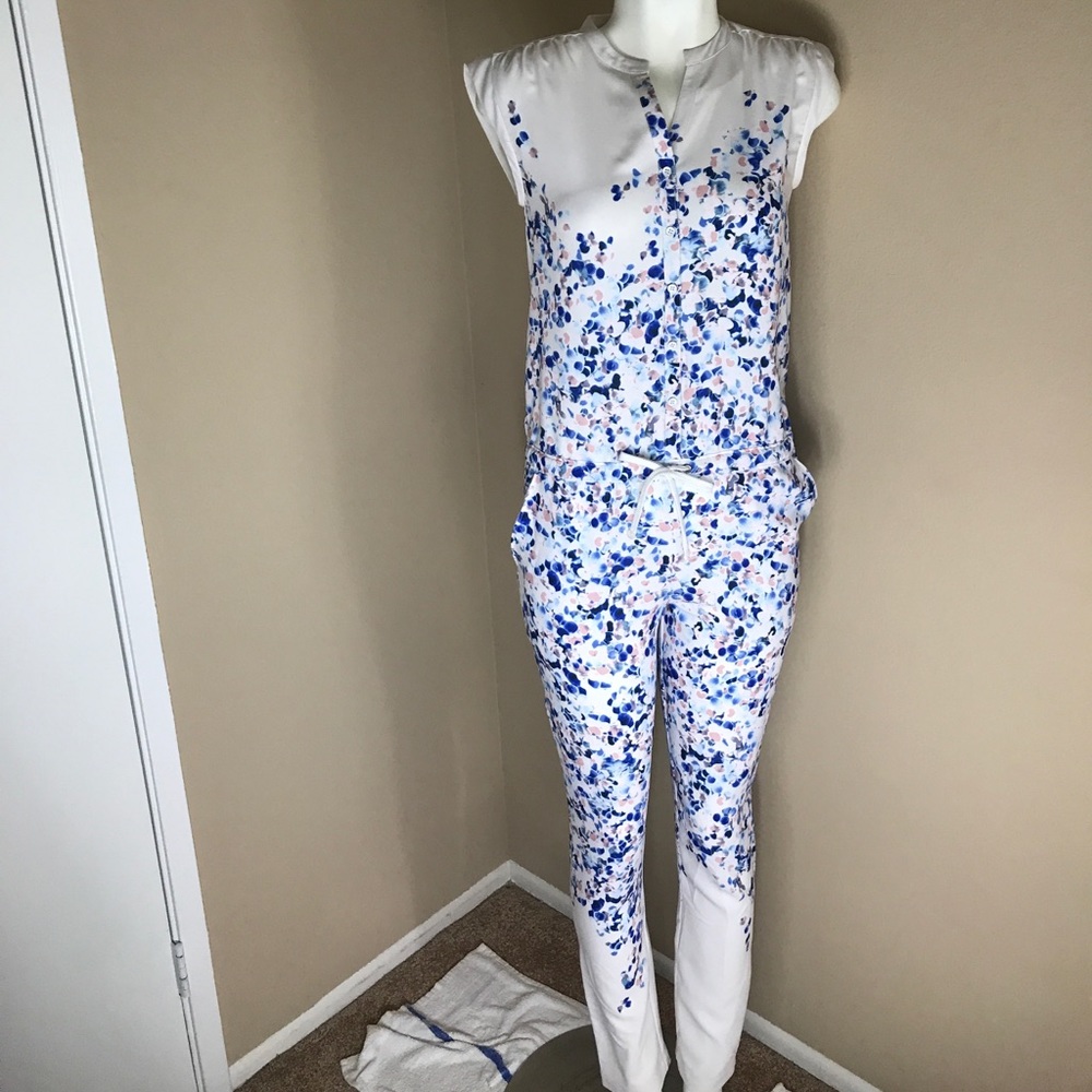KIIND OF Natasha Hanging Floral Jumpsuit
