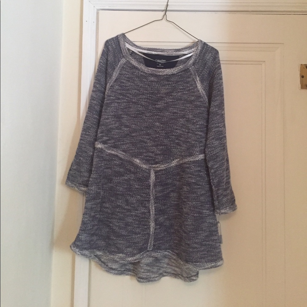 Calvin Kline high/low sweater