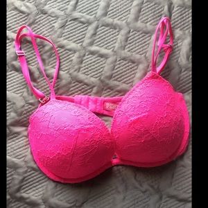 Victoria's Secret PINK pushup plunge bra 34D