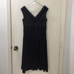 Black Chiffon/satin Cocktail dress.