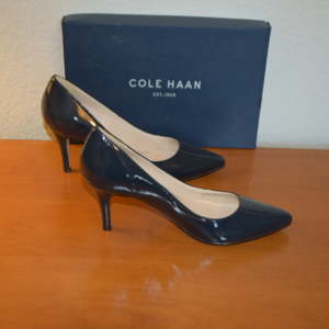 Cole Haan Women's Air Juliana Pump, Navy Patent