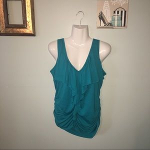 Ruffled Ruched #Tank #Blouse #FigureFlattering L