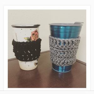 Cup sleeves. Crochet