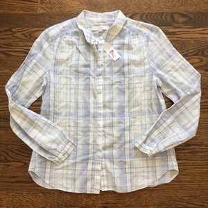 Ann Taylor Loft Button Down Blouse Shirt Top