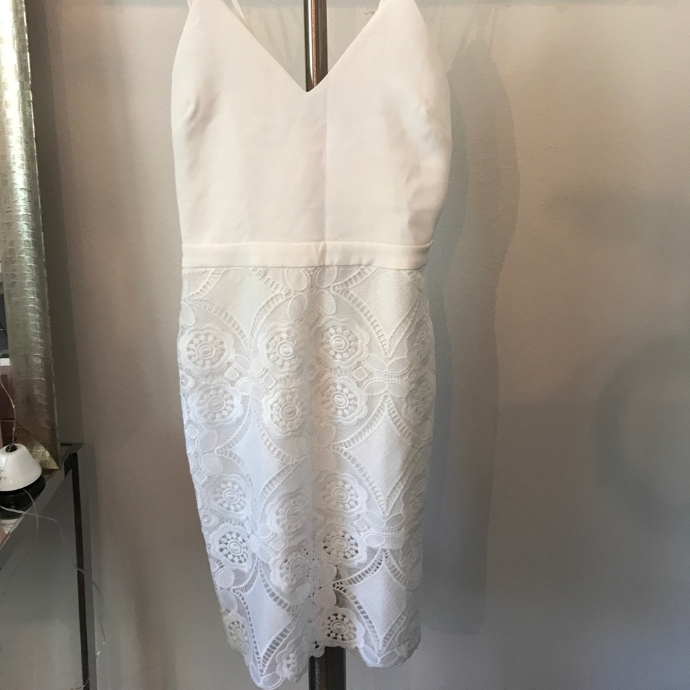 New Endless rose white scrappy dress from Revolve