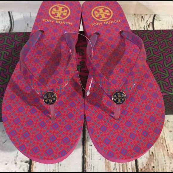 Tory burch Geometric Print flip flops - Picture 2 of 4
