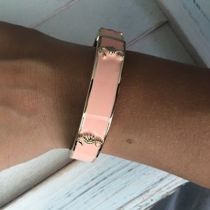 Coral Seahorse Bangle