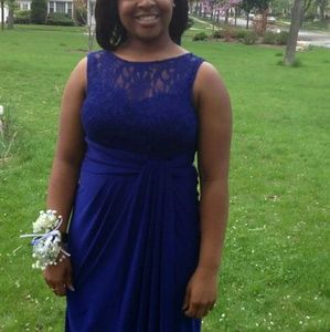 Royal Blue Floor Length Gown