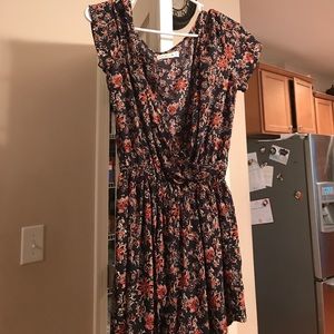A flowered romper