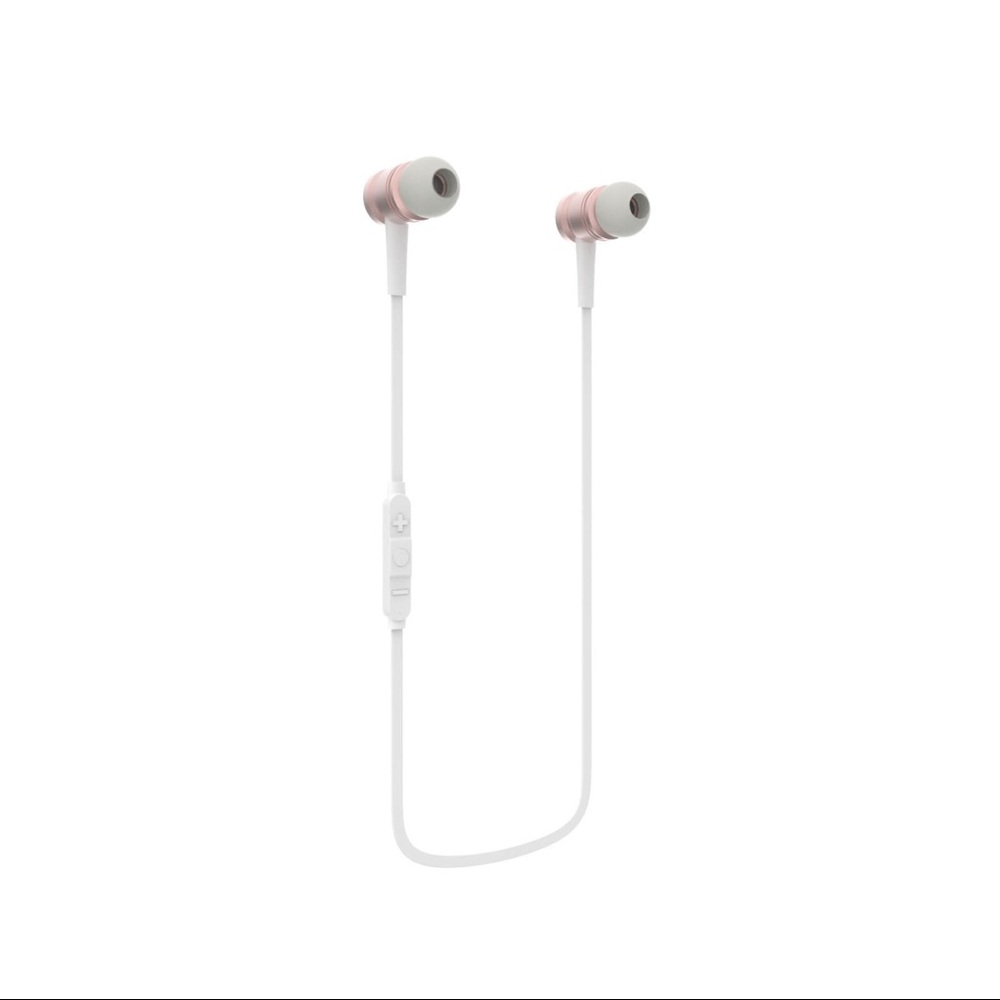 Pink Wearable magnetic Bluetooth earphones - Picture 2 of 7