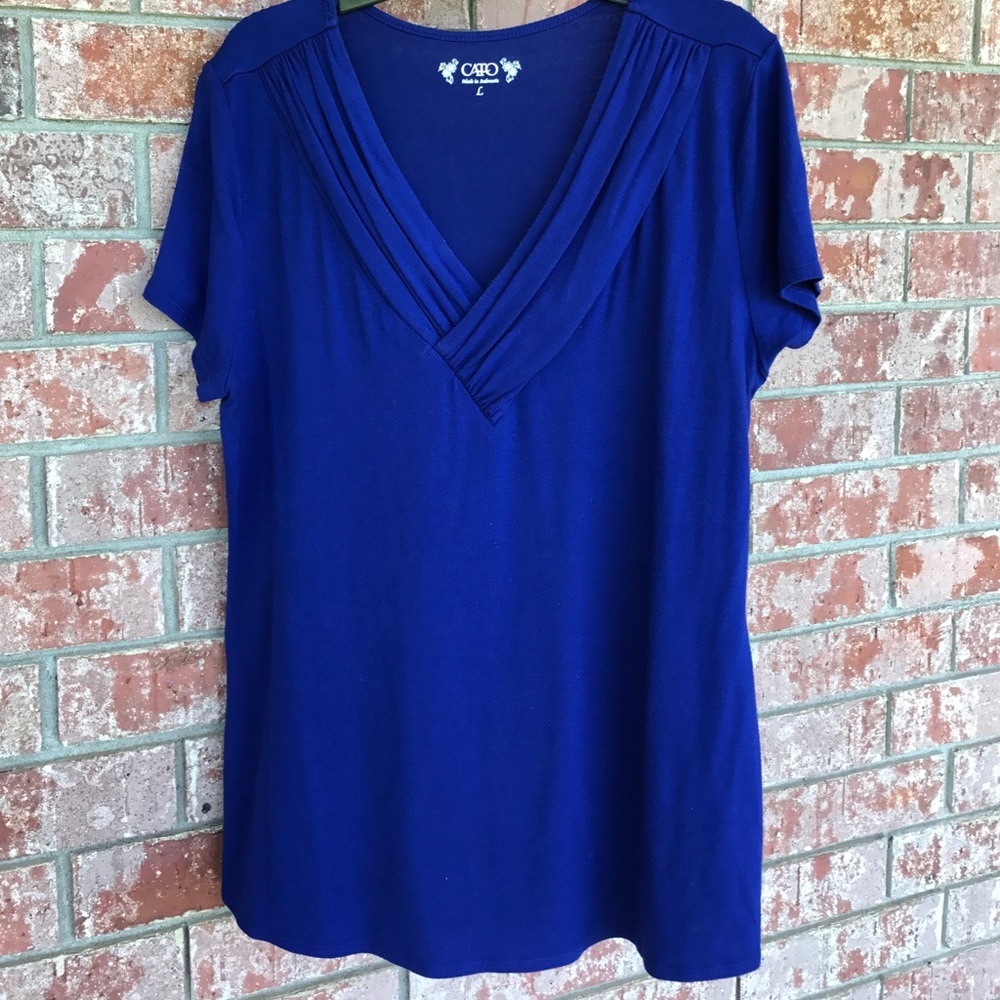 Royal blue top