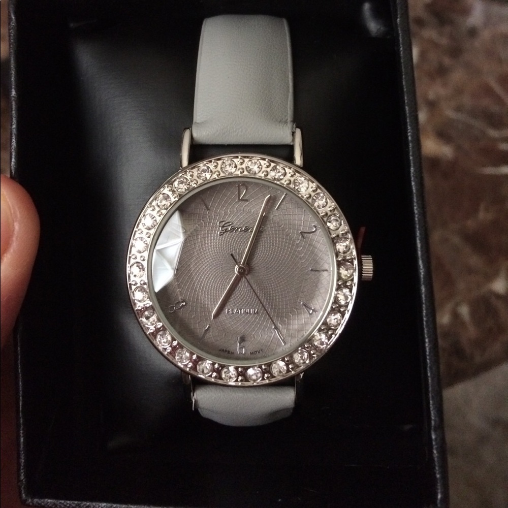 Geneva platinum watch