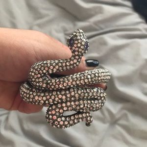 Betsey Johnson crystal snake bangle