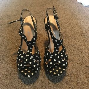 Polka dot heels