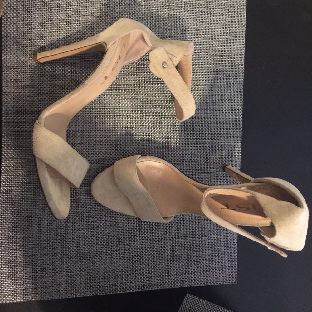 Strappy high heels