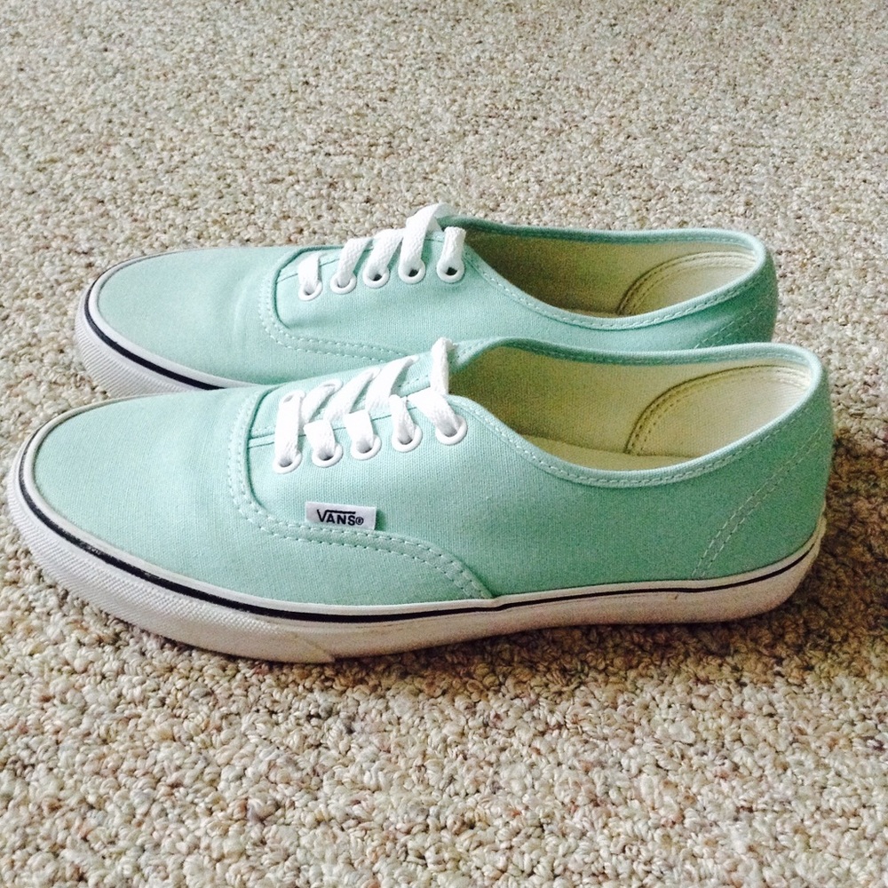 NWOT Mint Green Vans MUST GO
