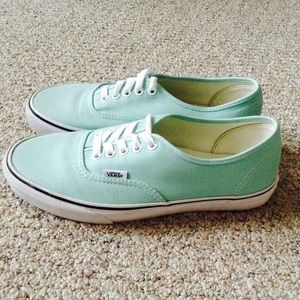 NWOT Mint Green Vans MUST GO