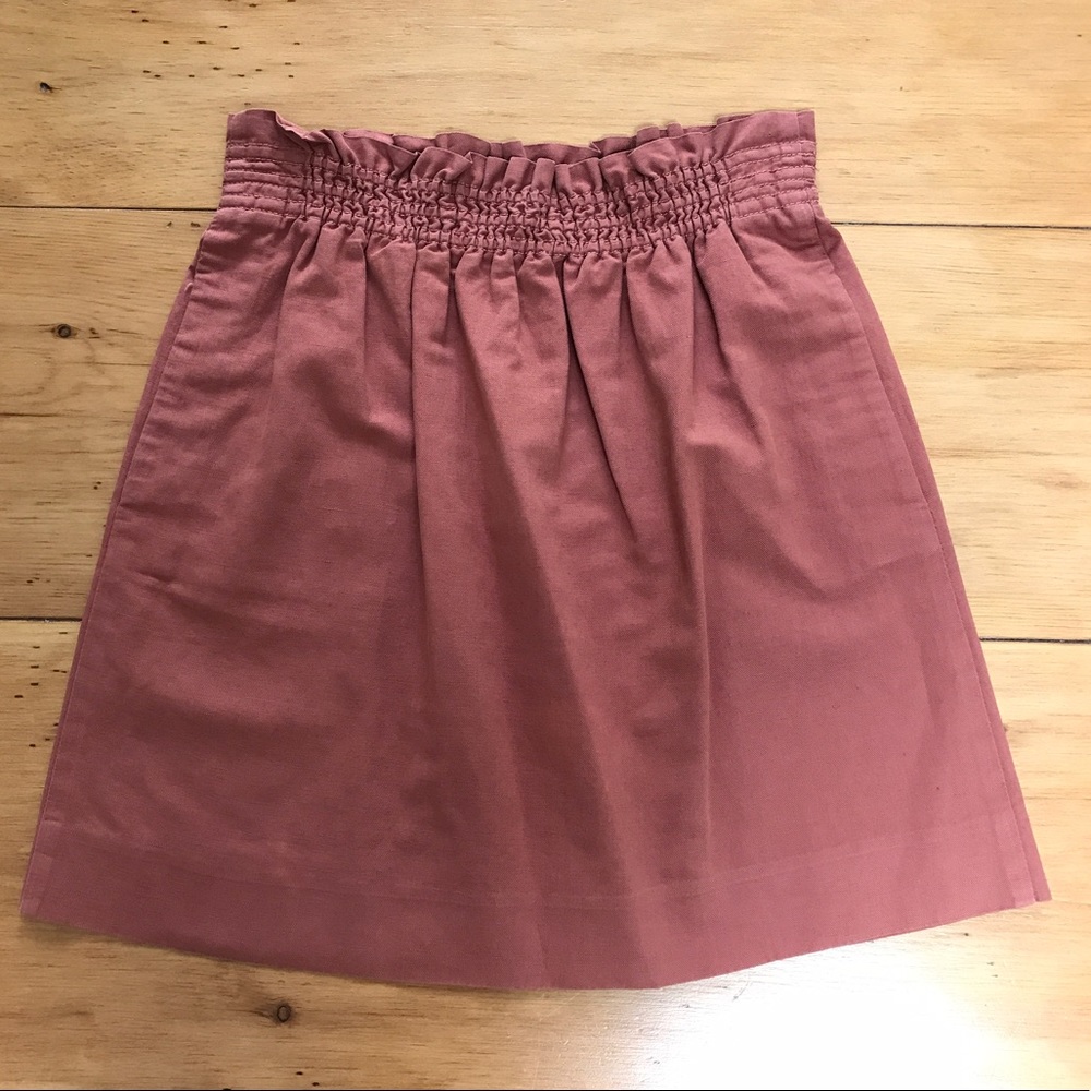 J. Crew Bell Mini Skirt in Pink