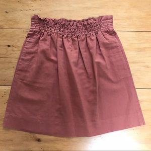 J. Crew Bell Mini Skirt in Pink