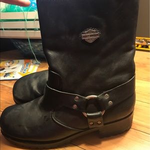 Women's leather Harley Davidson boots