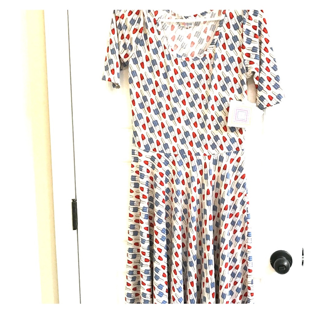LulaRoe Nicole Dress, Americana Collection