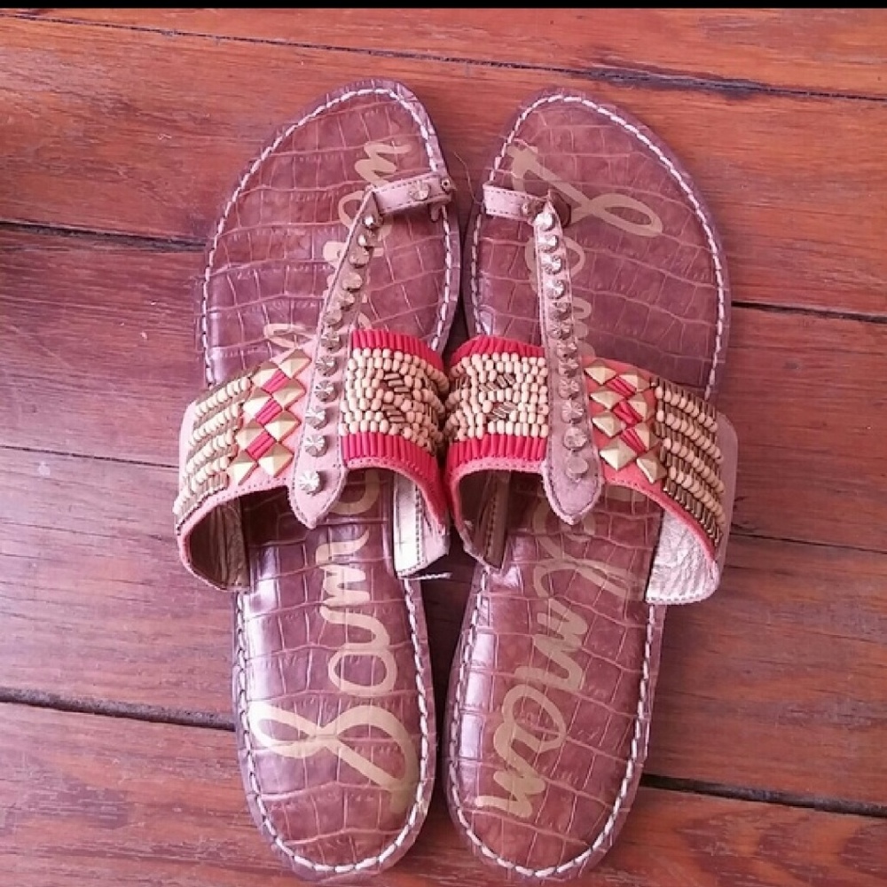Sam edelman embellished sandals worn once