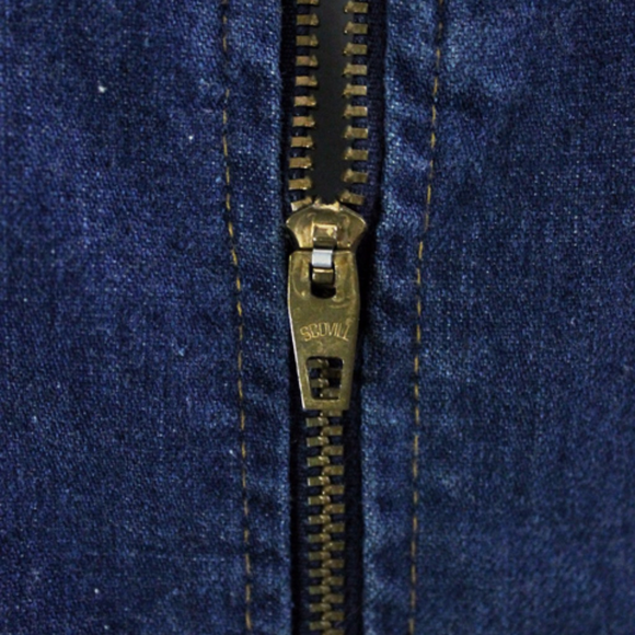 RARE VINTAGE 60s 70s LEVI STRAUSS DARK DENIM SHORT HOT PANTS ROMPER XS-S - Picture 8 of 9