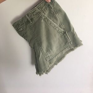 American Eagle Green Cargo Shorts
