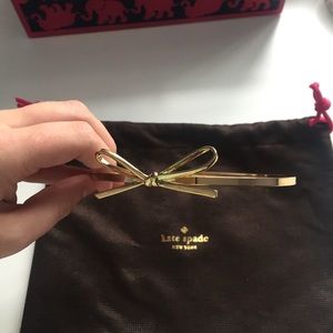 Kate spade gold bow headband