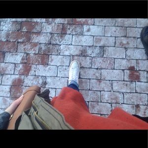 Long, orange, Puella sweater