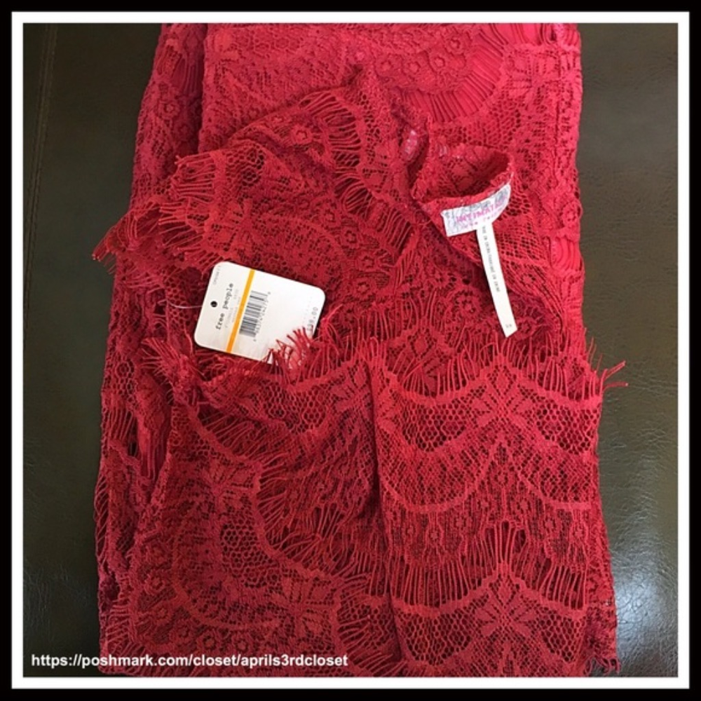 ❌HOLD❌FREE PEOPLE CROCHET LACE  SLIP DRESS - Picture 5 of 8