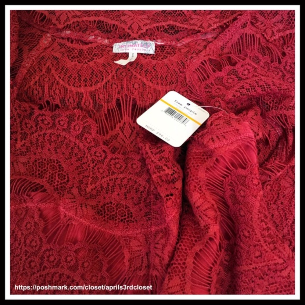 ❌HOLD❌FREE PEOPLE CROCHET LACE  SLIP DRESS - Picture 3 of 8