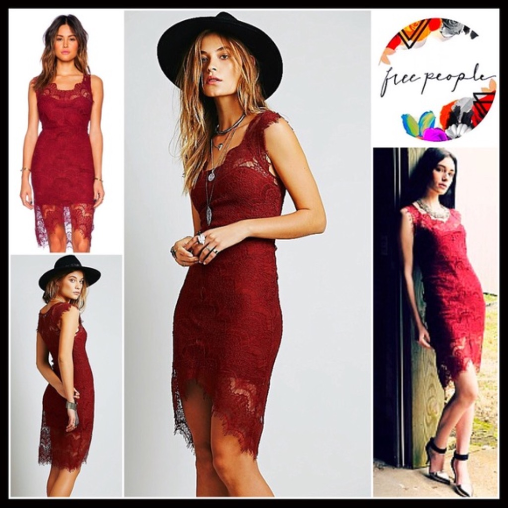 ❌HOLD❌FREE PEOPLE CROCHET LACE  SLIP DRESS - Picture 8 of 8