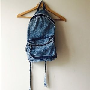 denim backpack