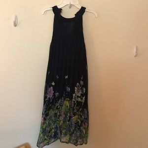 Navy Butterfly Shift Dress